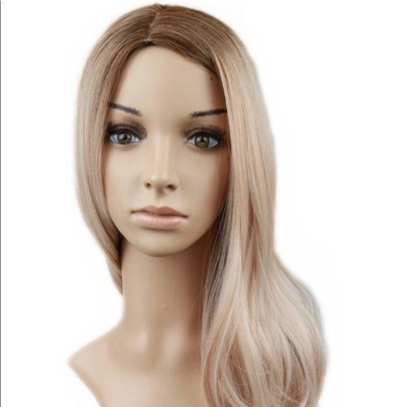 ?Ombre Brown to Ash Blonde Mixed Blonde FULL WIG